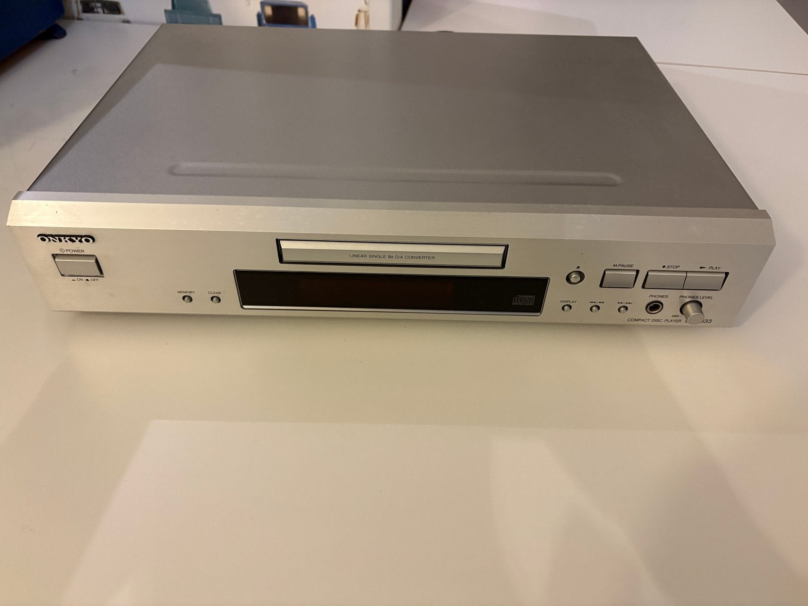Onkyo DX-7333 Compact Disc Speler - Zilver, Ophalen, Gebruikt, Overige merken