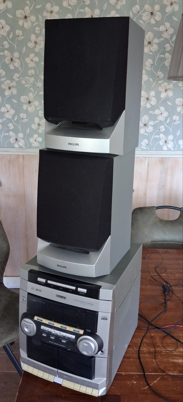 Philips microset FW-C100/22, Philips, Gebruikt, Cassettedeck, Ophalen of Verzenden