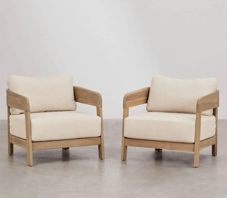 2 Sklum Tuinstoelen/Fauteuils - Nieuw in doos!, Tuin en Terras, Tuinstoelen, Ophalen of Verzenden, Nieuw, Hout