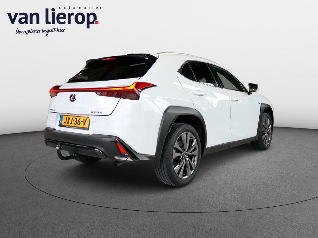 Lexus UX 250h F Sport LEDER | CARPLAY | STOELVERW. | DEALER-, Gebruikt, 4 cilinders, 4 stoelen, Wit