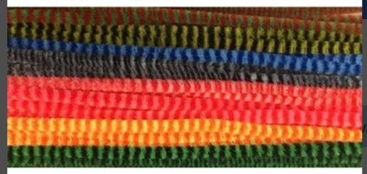 Hobby & Crafting Fun chenille draad gestreept 24 stuks  6 mm, ., Nieuw, Ophalen of Verzenden, .