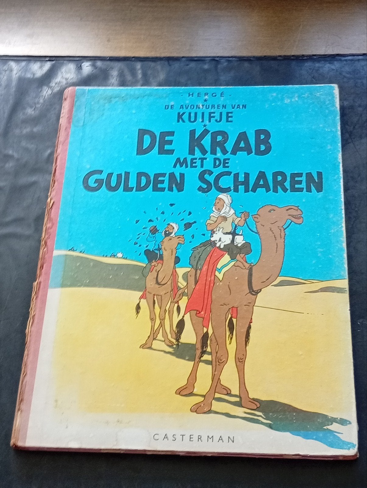 Kuifje: De Krab met de Gulden Scharen, HC herdruk uit 1956!!, Eén stripboek, Ophalen of Verzenden, Gelezen