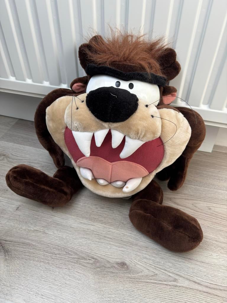 Looney Tunes Taz Tasmanian Devil Knuffel, Ophalen of Verzenden, Gebruikt, Overige typen