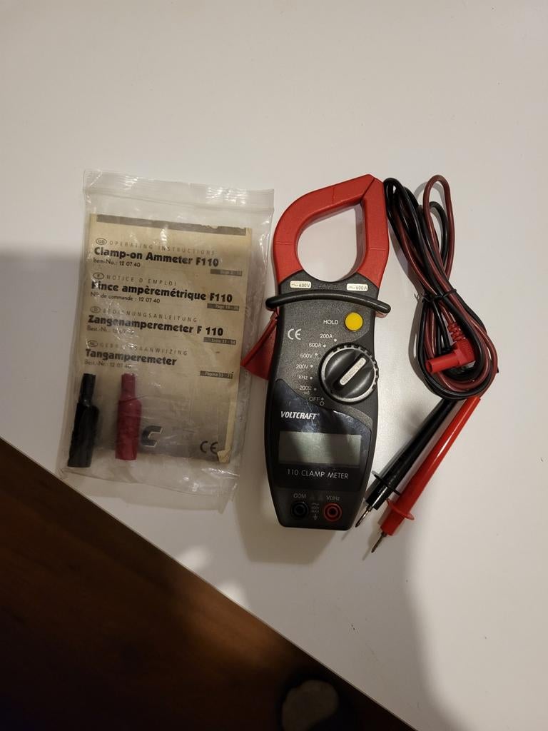 Voltcraft 110 Clamp Meter ampèremeter, Doe-het-zelf en Verbouw, Ophalen of Verzenden