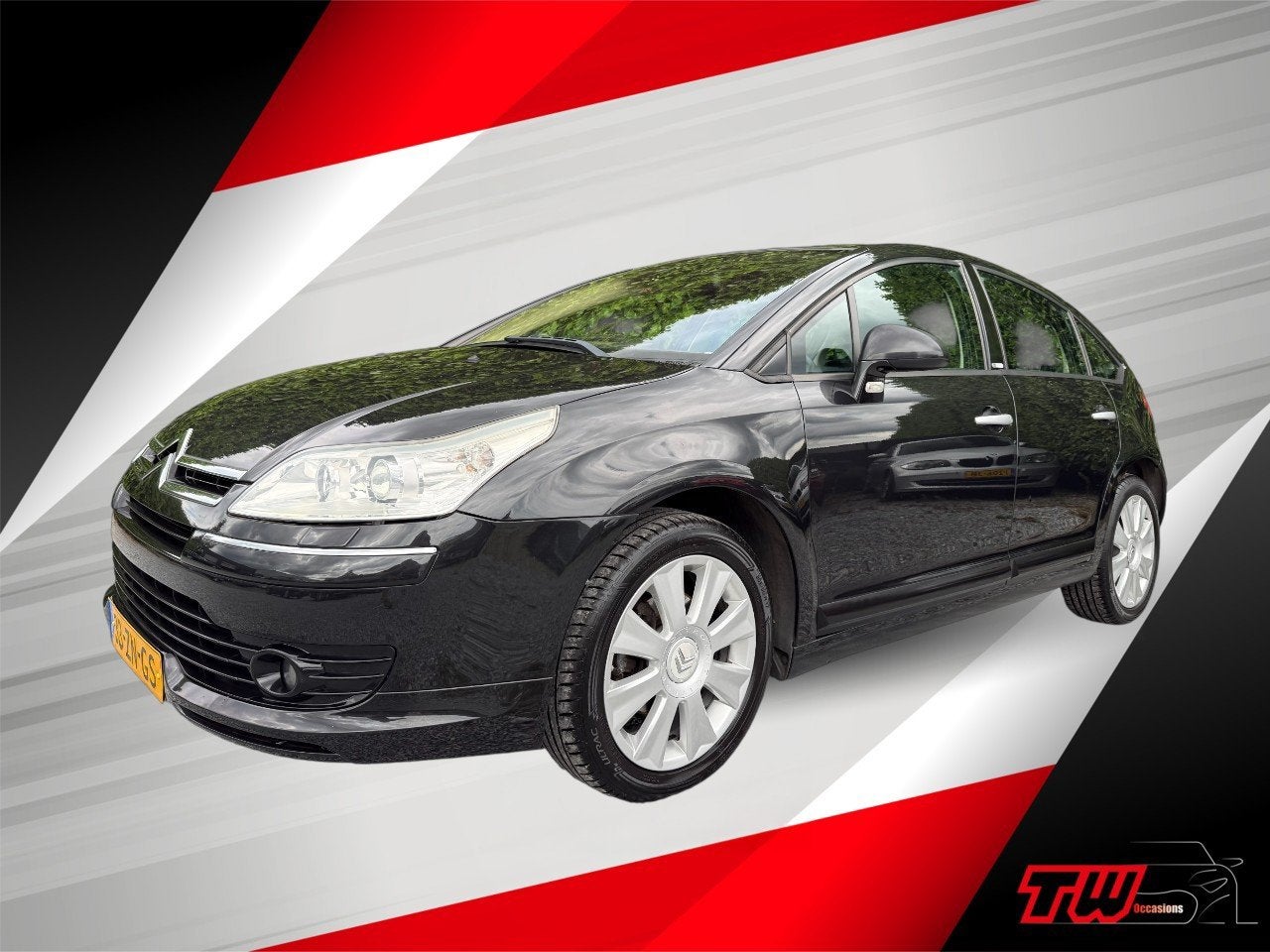 Citroen C4 2.0 Exclusive AUTOMAAT|NWE APK|AIRCO|TREKHAAK|PDC, Gebruikt, Zwart, 4 cilinders, Parkeersensor