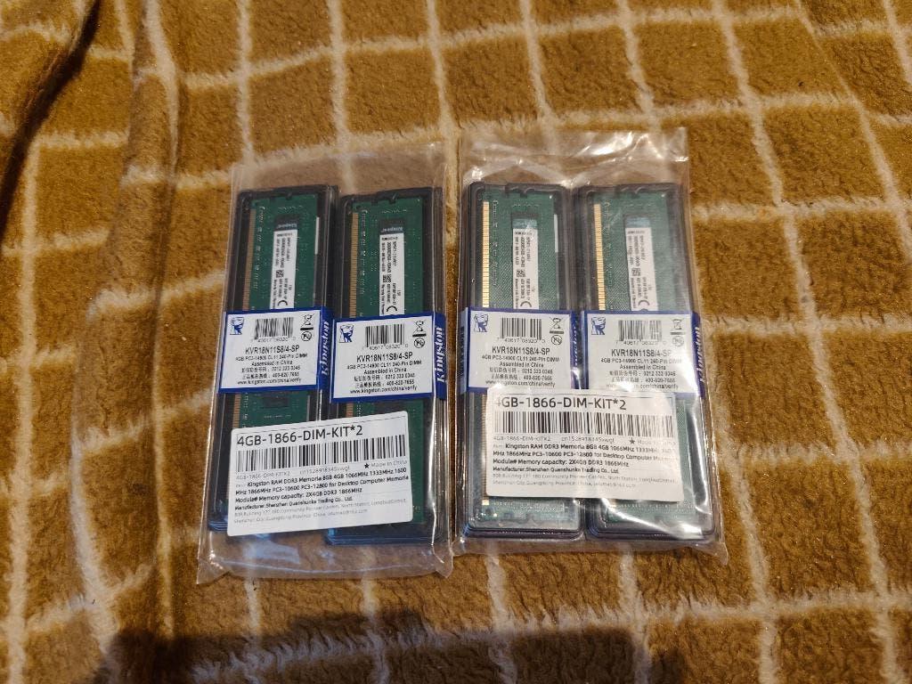 Kingston RAM DDR3 @1866mhz 4x4GB kit - 16GB totaal, Computers en Software, RAM geheugen, DDR3, Ophalen of Verzenden, Zo goed als nieuw