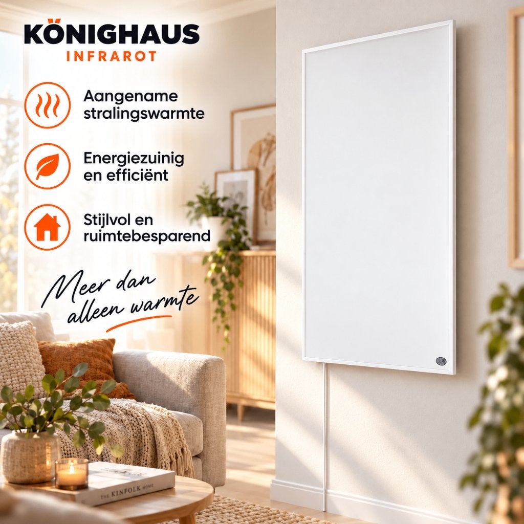Könighaus infraroodpaneel 1000W | Tweede Kans | P-Serie, Ophalen, Radiator, Zo goed als nieuw, 60 tot 150 cm
