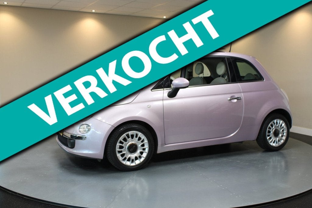 Fiat 500 0.9 TwinAir Turbo Lounge *Automaat* Roze! Pano/Schu, Gebruikt, Overige kleuren, Origineel Nederlands, Bedrijf
