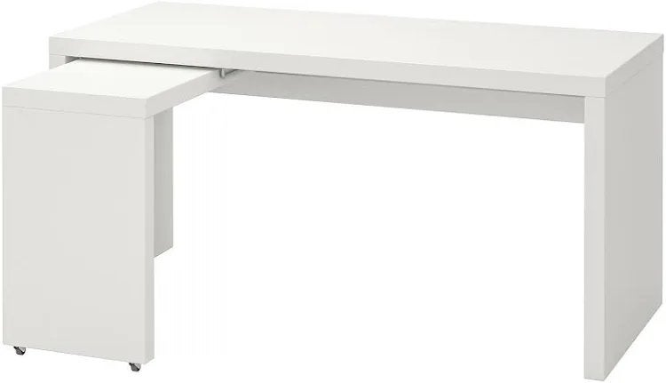Zo goed als nieuwe malm bureau en bureaustoel, Huis en Inrichting, Bureaus, Ophalen of Verzenden, Zo goed als nieuw