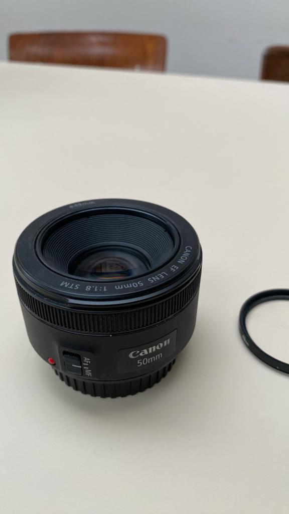 Canon 50mm 1:1.8, Audio, Tv en Foto, Fotografie | Lenzen en Objectieven, Ophalen of Verzenden, Zo goed als nieuw, Standaardlens