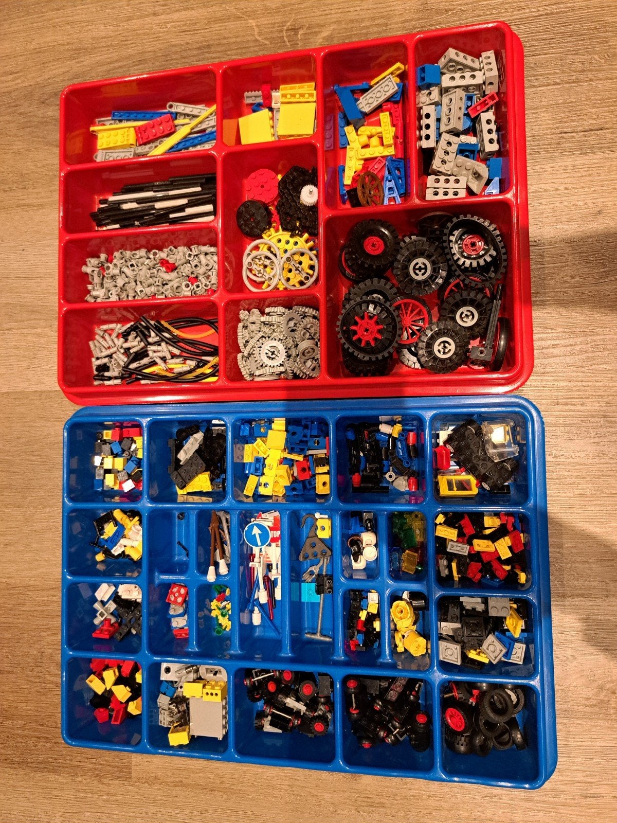 Vintage Technisch Lego met Boekjes en Sorteerbakken, Ophalen, Gebruikt, Lego, Inclusief instructies