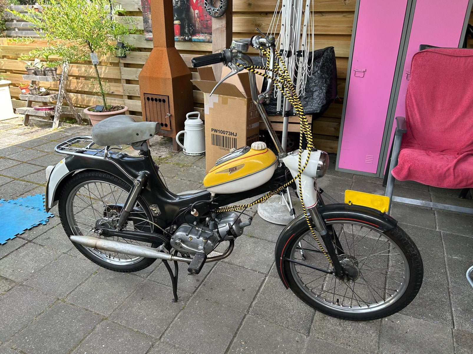 Oltimer puch ms25 bj 1972 met geel kenteken inr mogelijk, Ophalen, Puch
