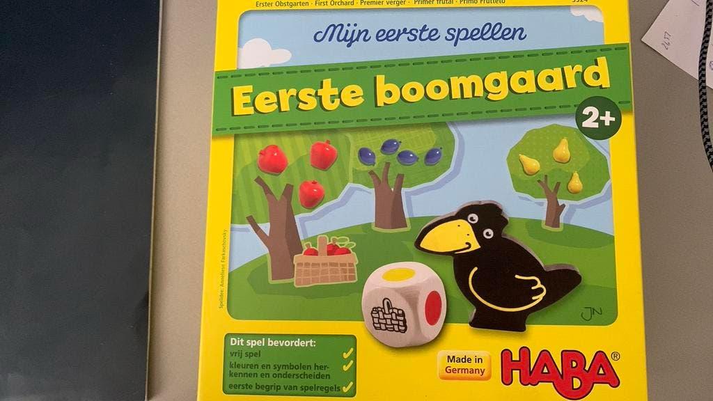 Haba  Mijn eerste spellen Eerste Boomgaard, Ophalen of Verzenden, Zo goed als nieuw