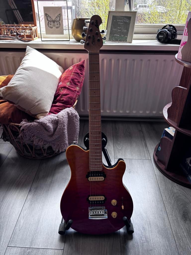Sterling by Music Man Axis AX3QM // Ruil mogelijk, Ophalen, Zo goed als nieuw, Solid body, Overige merken