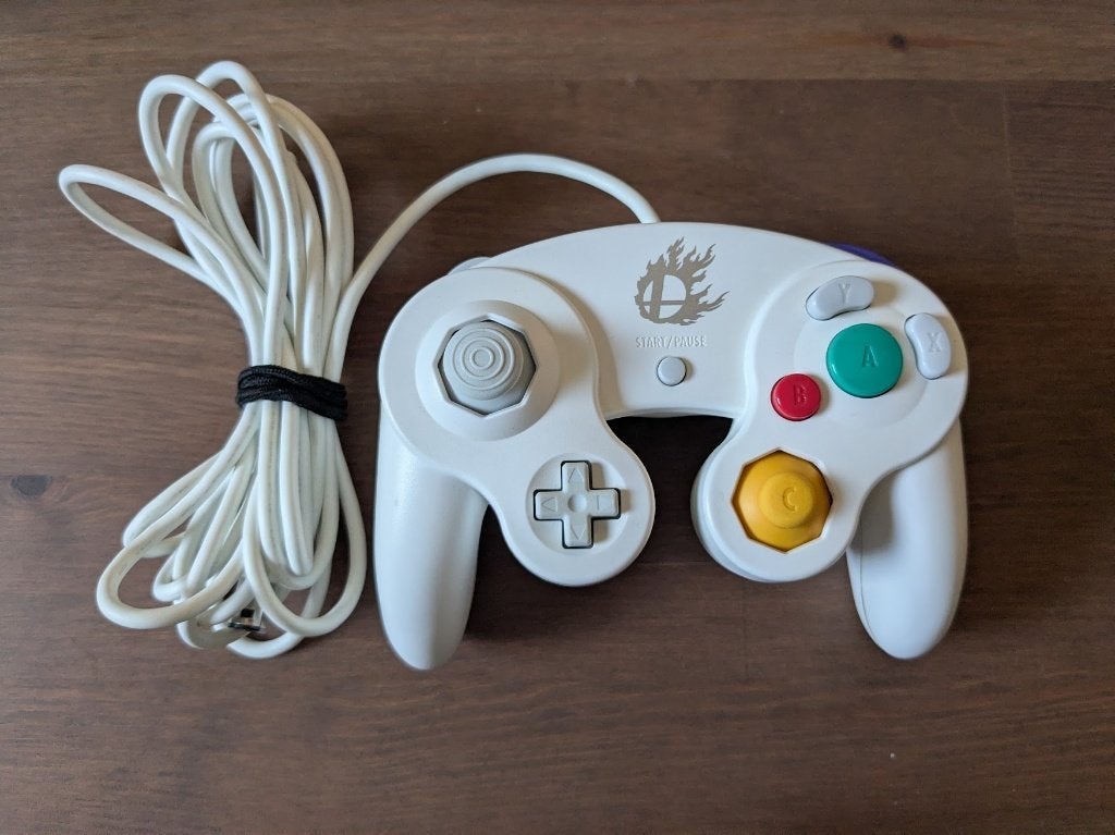Witte Super Smash Bros. Gamecube Controller (Getest), Ophalen of Verzenden, Gebruikt, Gamecube, Overige controllers