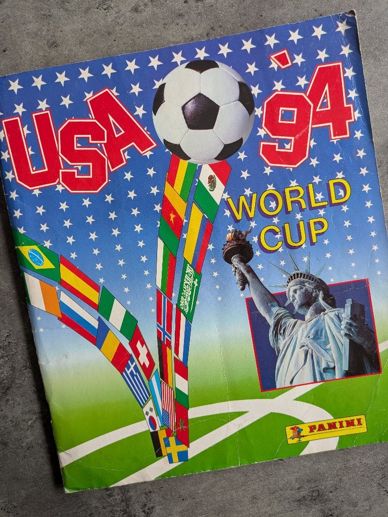 PANINI VOETBAL WORLD CUP 1994  USA 94 VOLL. PLAATJES ALBUM, Verzenden, Zo goed als nieuw, Meerdere stickers