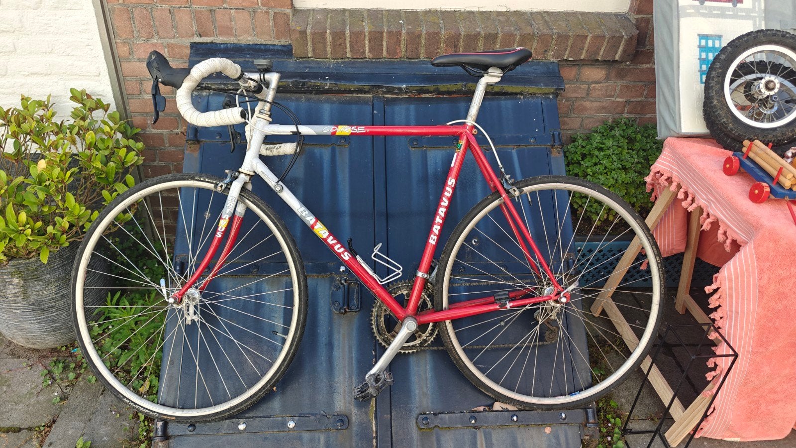 Vintage Racefiets met Nieuw Zadel en Shimano Onderdelen, Ophalen, Gebruikt, Overige typen, Staal