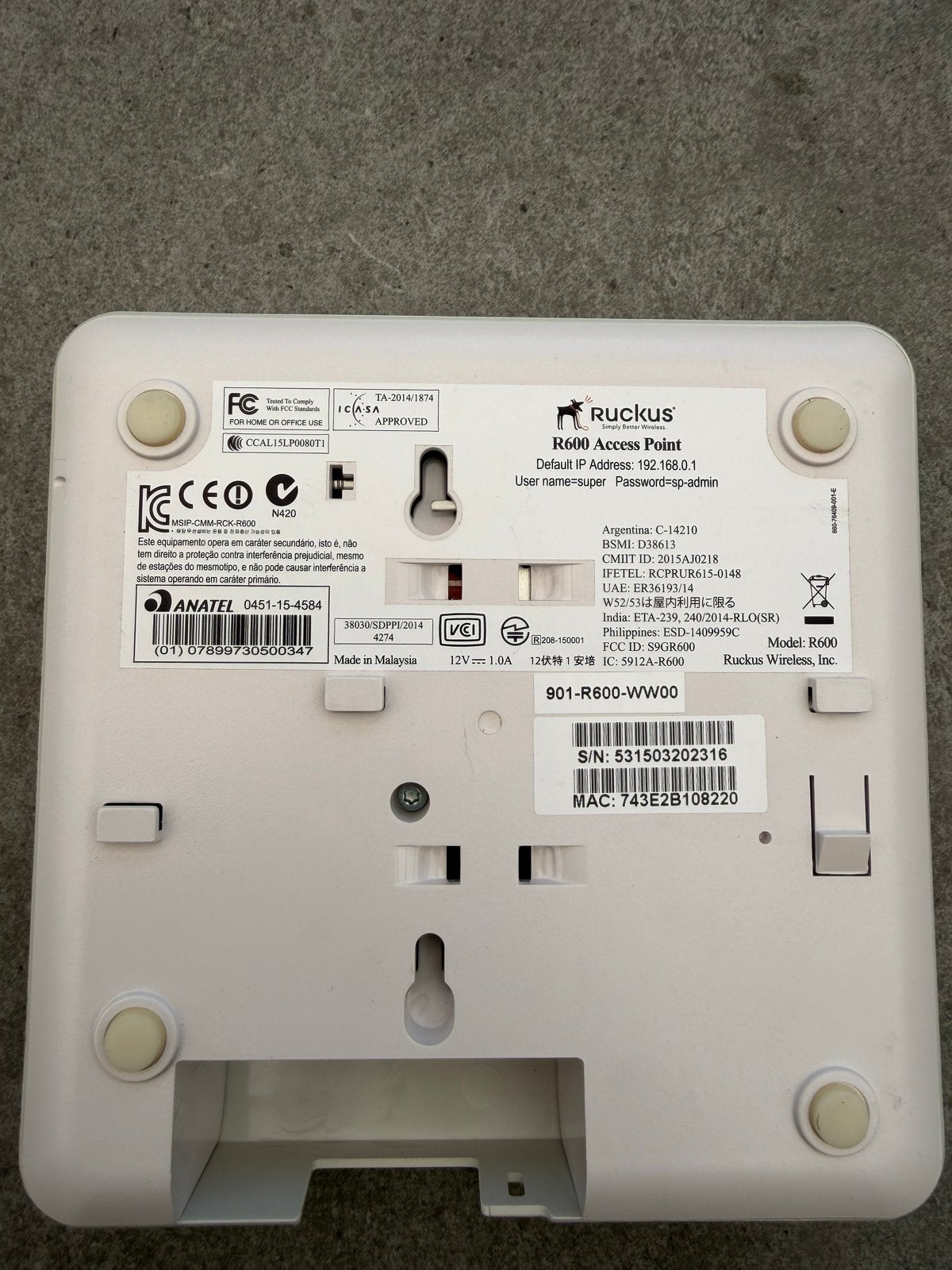 Ruckus R600 Access Point - Draadloze Router, Ophalen, Gebruikt, Router