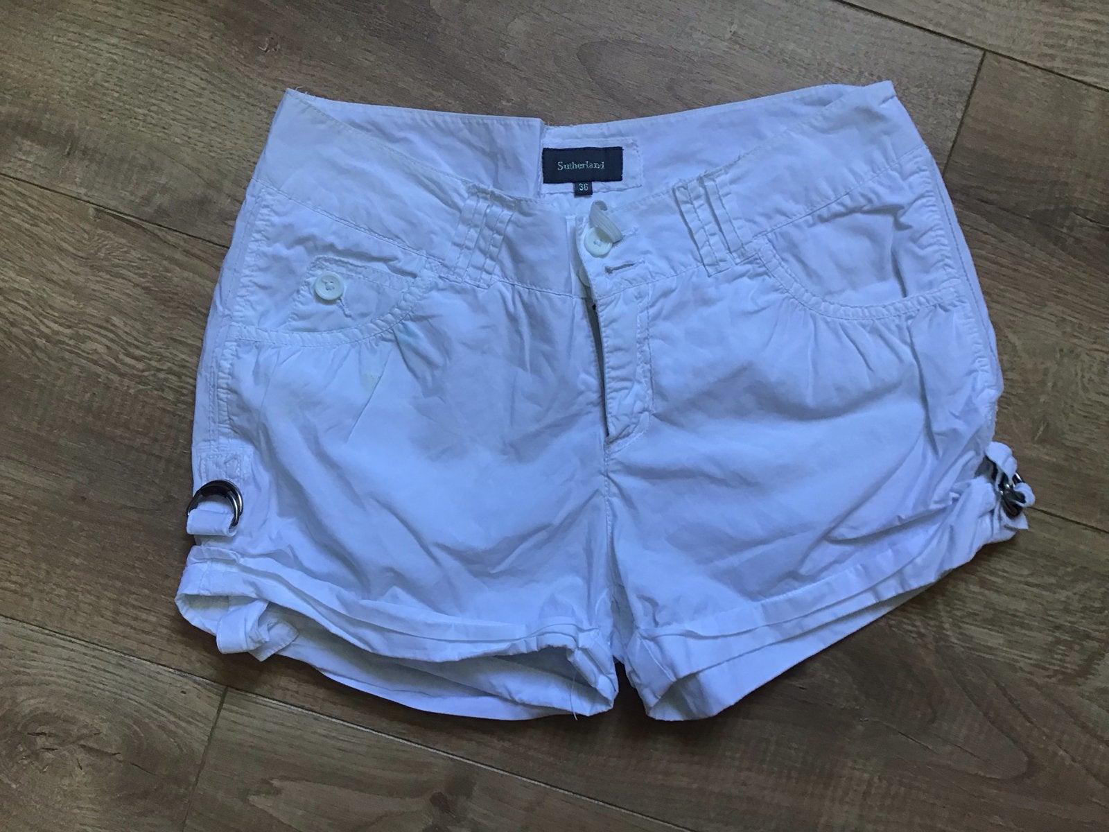 Witte Sutherland korte broek - Maat 36 (S), Kort, Wit, Ophalen of Verzenden, Maat 36 (S)