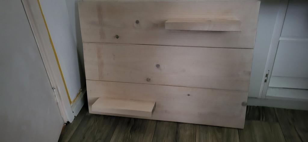 Nieuw steigerhout wandpaneel met 2 plankjes, Ophalen, Nieuw