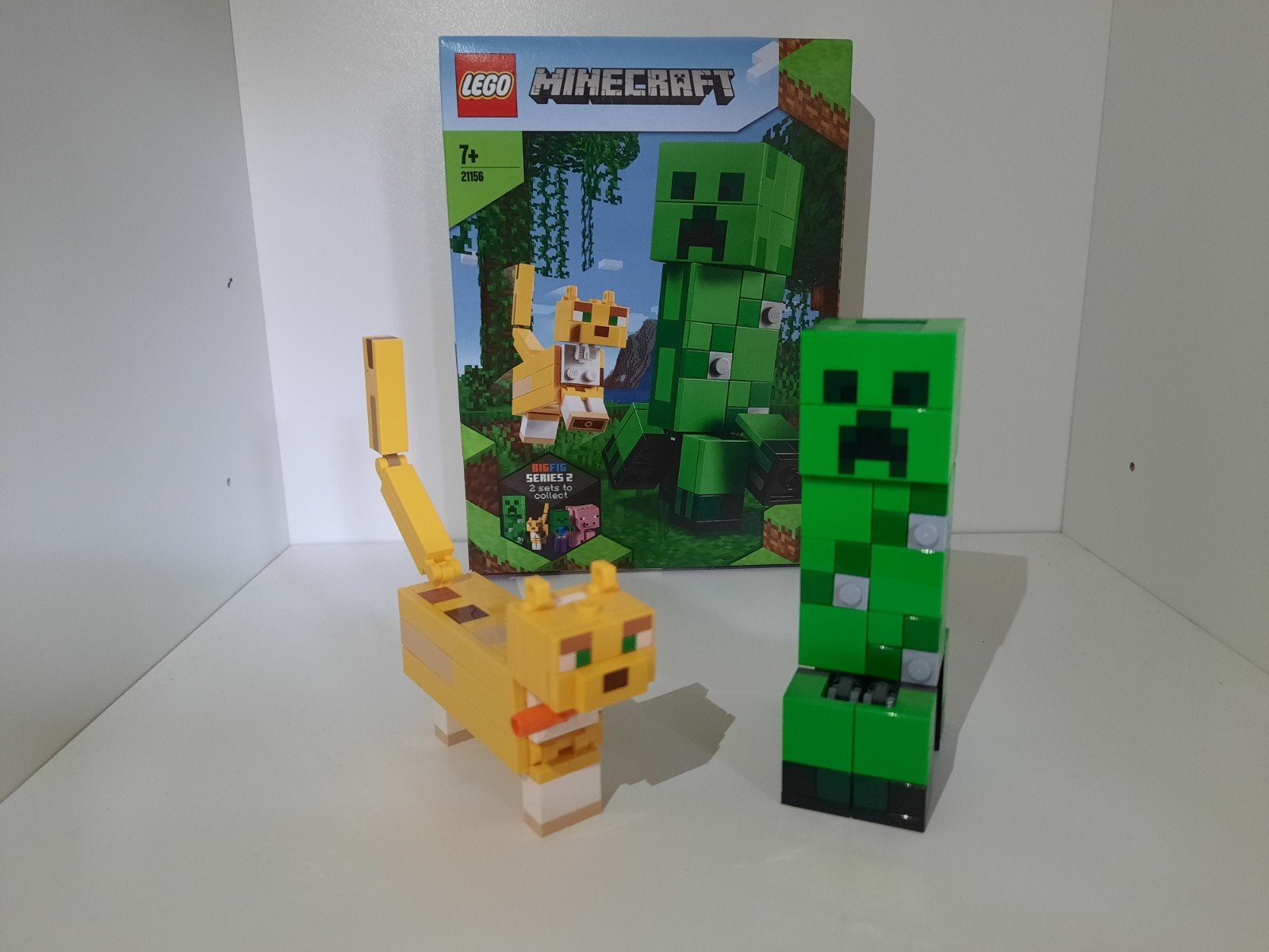 LEGO Minecraft Creeper en Ocelot (21156) - Zo goed als nieuw, Ophalen of Verzenden, Zo goed als nieuw, Overige merken