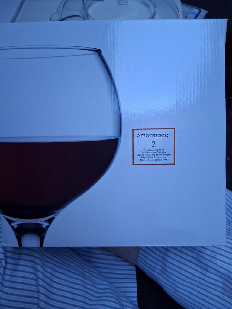 12 Nieuwe Ambassador Wijnglazen, Overige typen, Ophalen, Nieuw, Glas