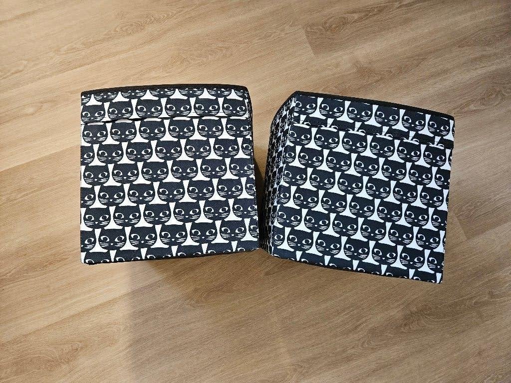 Opbergbox/inzet met kattenprint van Ikea KALLAX, Huis en Inrichting, Kasten | Kledingkasten, Ophalen, 50 tot 100 cm, Zo goed als nieuw