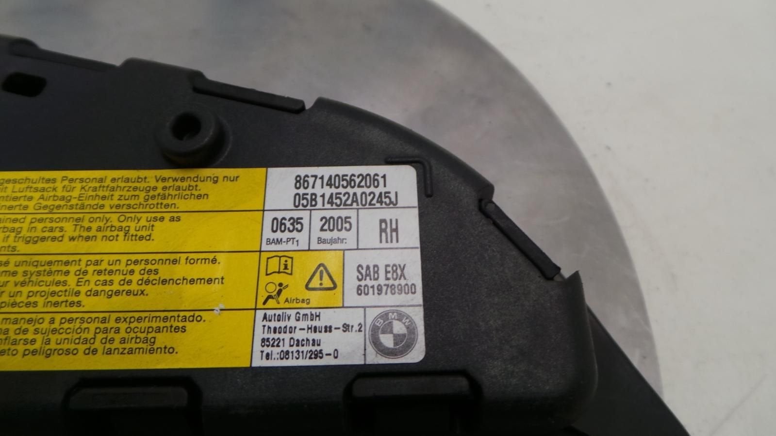 BMW 1 SERIES 118D AIRBAG RECHTS 2005, Ophalen of Verzenden, Gebruikt, Stiba lid