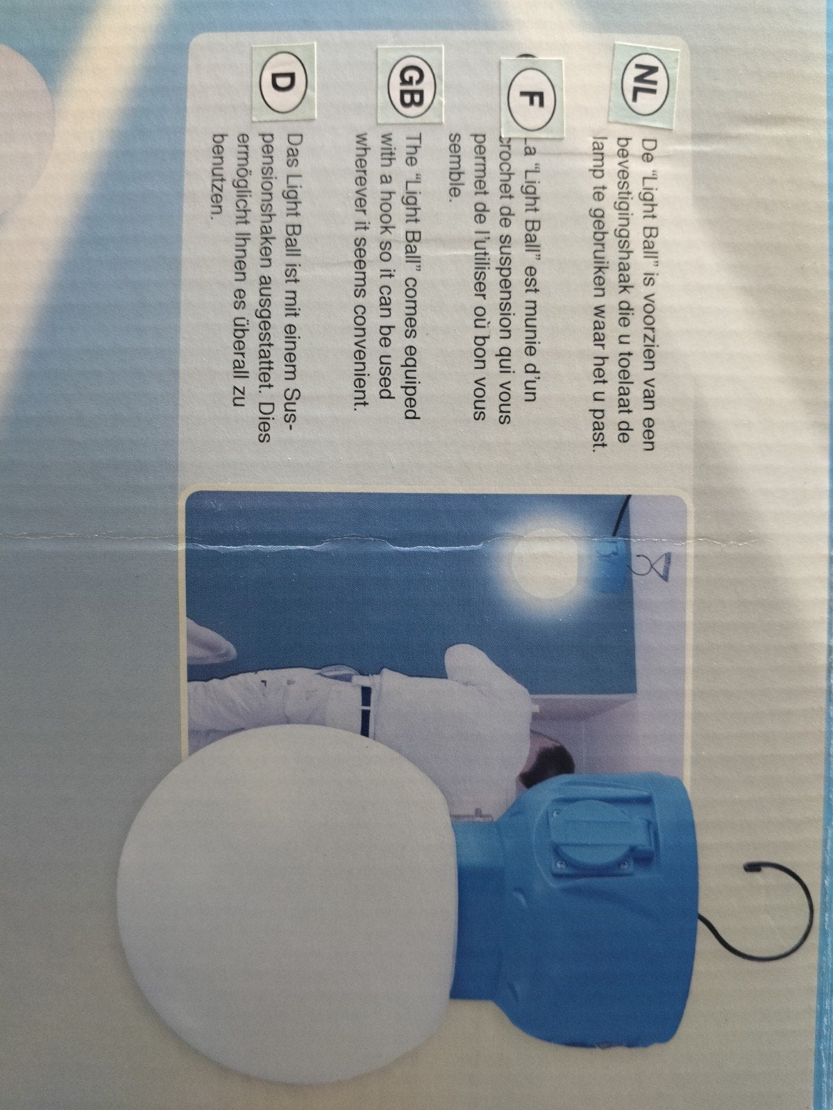 Werklamp bolvorm nieuw, Ophalen of Verzenden, Nieuw, Minder dan 600 watt