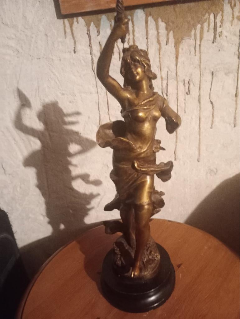 Bronzen beeld 'Marguerite' van Moreau, Ophalen of Verzenden