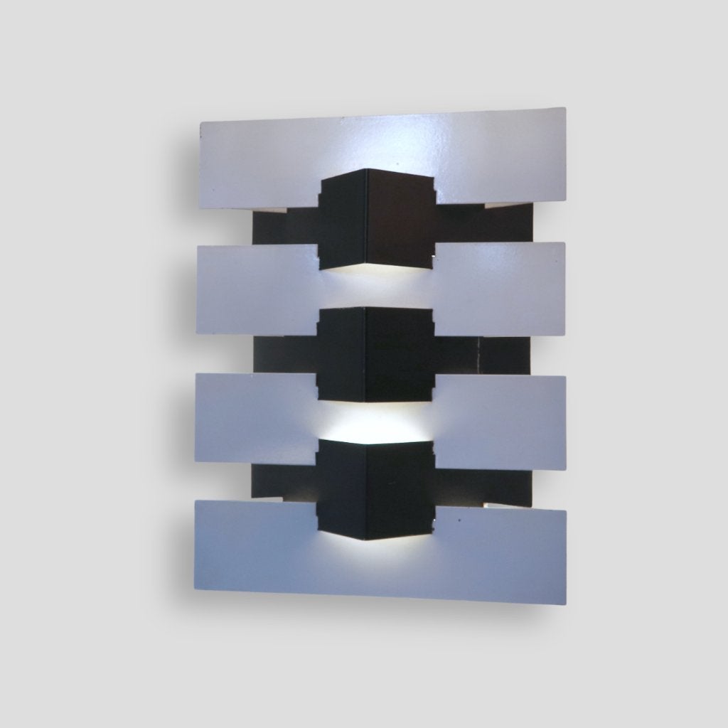 wandlamp J. Hoogervorst Anvia metaal geometrisch 60s, Anvia, Gebruikt, -, -