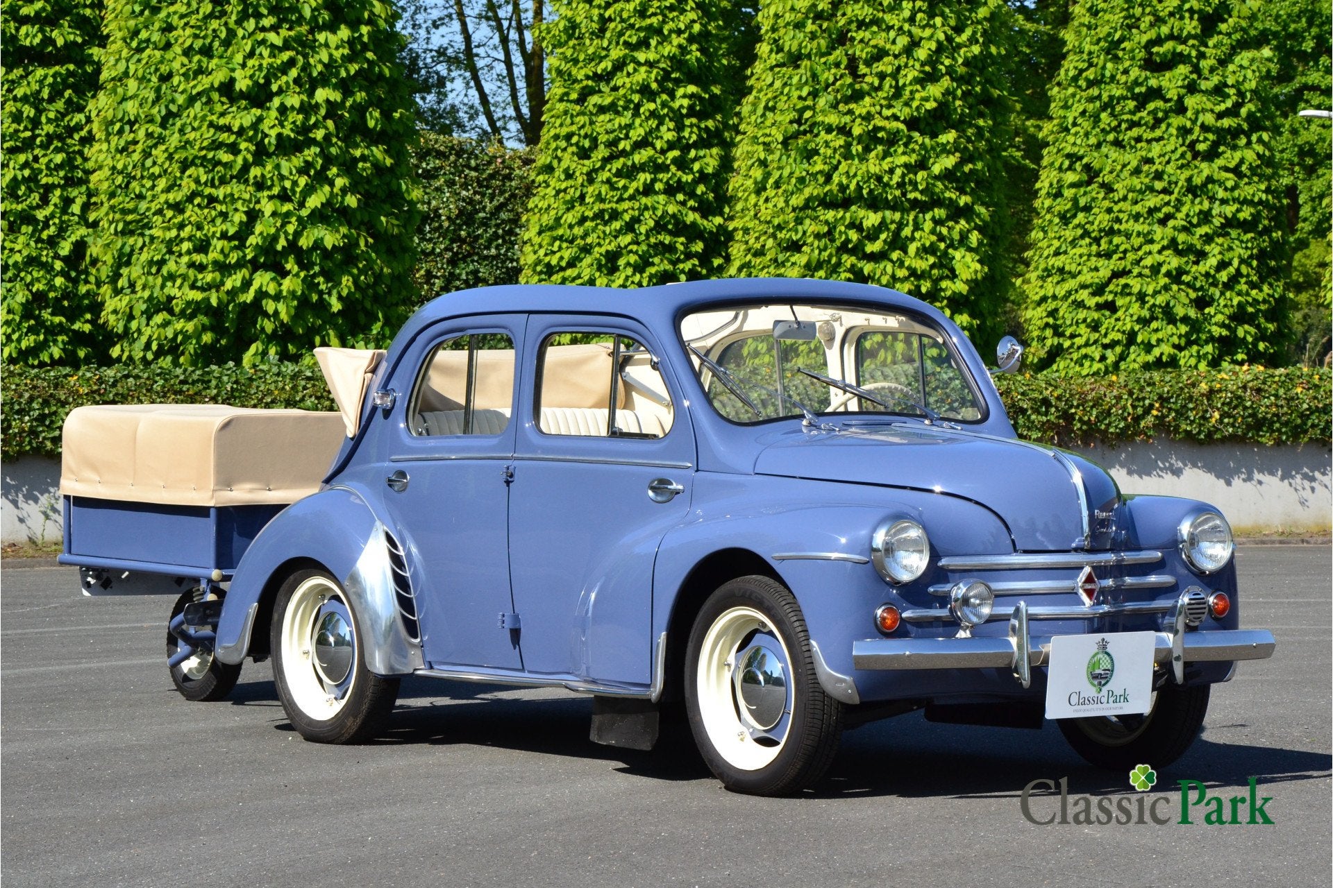 Renault 4CV Découvrable & remorque monoroue Erde (bj 1954), foto 7