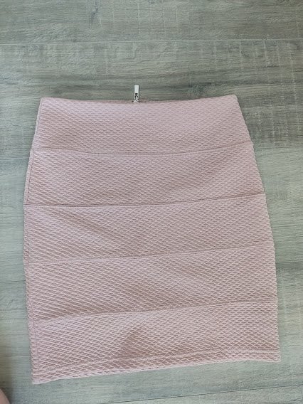 Amisu dames stretch rok oud roze met wafel patroon, Ophalen of Verzenden, Zo goed als nieuw, Roze, Maat 34 (XS) of kleiner
