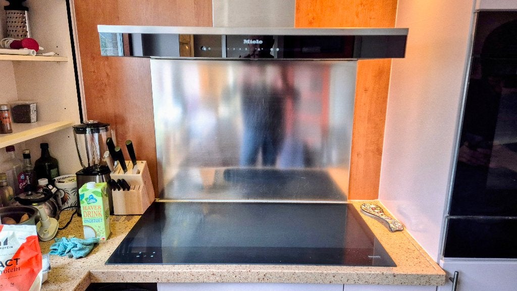 Miele inductiekookplaat en afzuigkap, Ophalen, Zo goed als nieuw, Energieklasse A of zuiniger, Inbouw