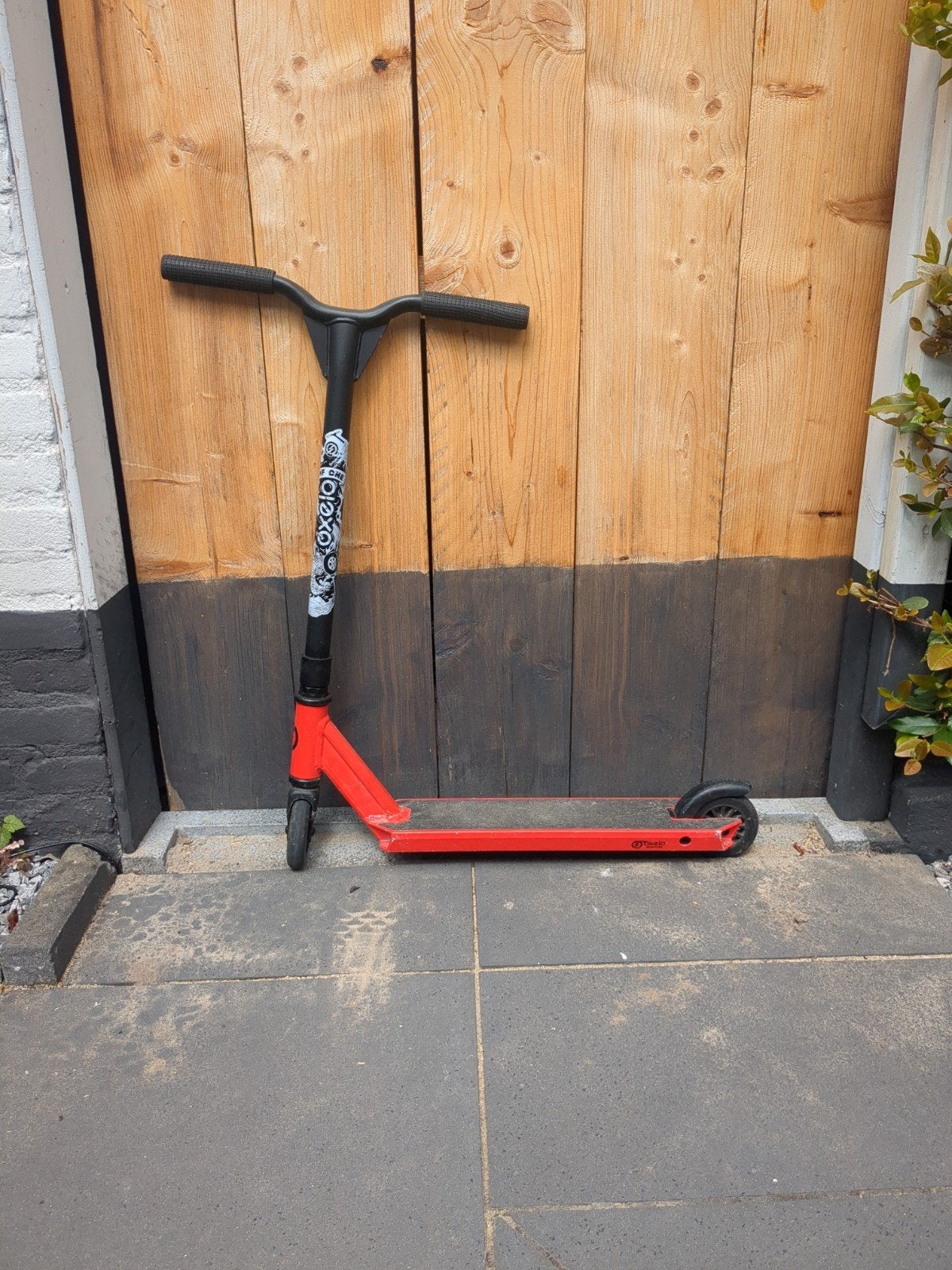Stuntstep Oxelo - Rood en Zwart, Fietsen en Brommers, Steps, Ophalen, Zo goed als nieuw, Overige typen, Oxelo (Decathlon)