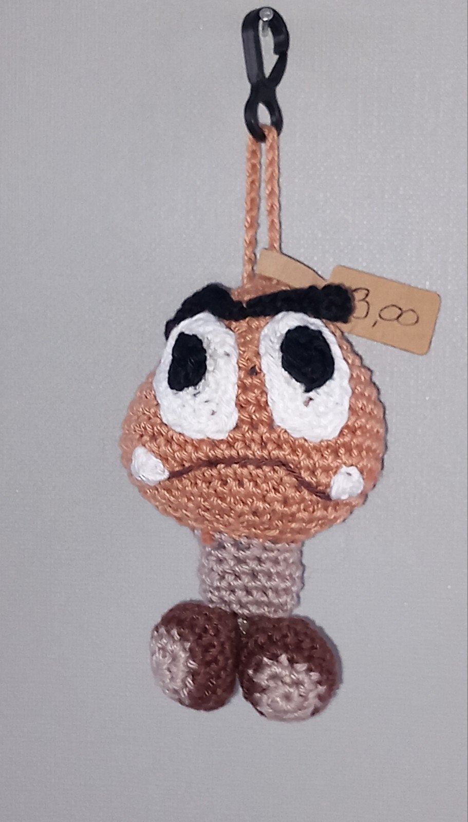 Gehaakte Goomba sleutelhanger - Super Mario, Ophalen of Verzenden, Nieuw, Overige typen