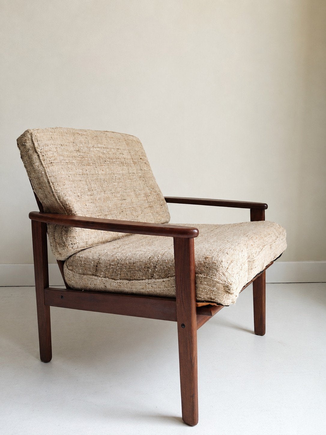 Vintage fauteuil, Gebruikt, Vintage, 75 tot 100 cm, Stof