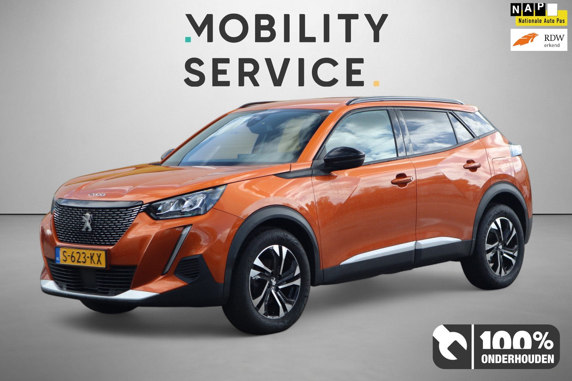 Peugeot 2008 1.2 PureTech Allure Clima CarPlay Cruise LED, Auto's, Dealer onderhouden, 101 pk, Gebruikt, Leder en Stof