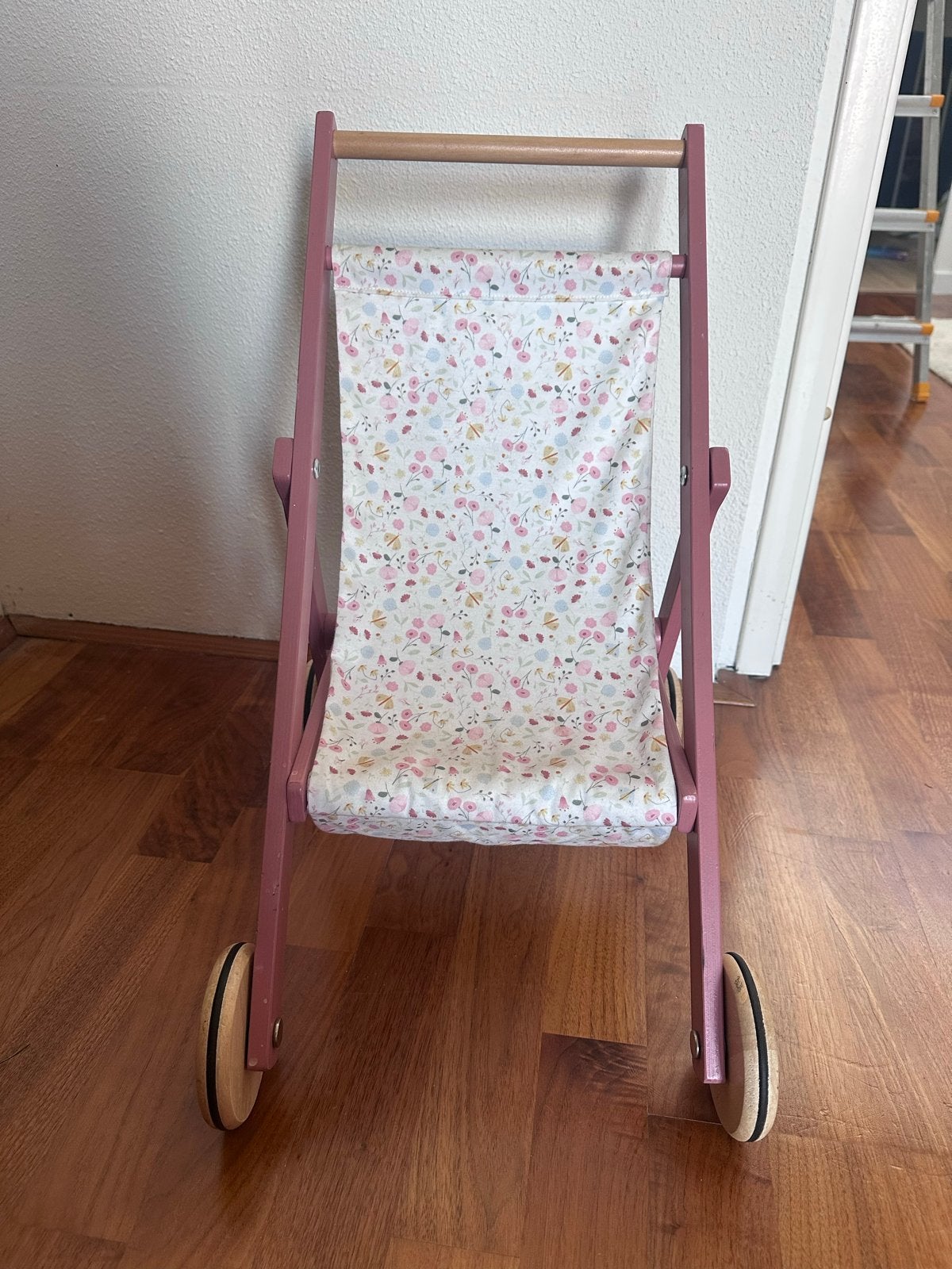 Little Dutch Poppenwagen - Roze met Bloemenprint, Ophalen, Zo goed als nieuw, Overige typen