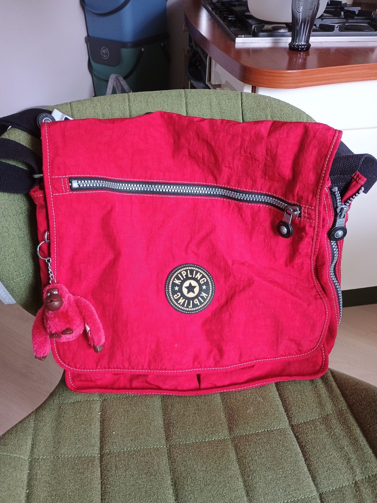 kipling tas groot rood 30 euro, Ophalen of Verzenden, Zo goed als nieuw, Rood, Kipling