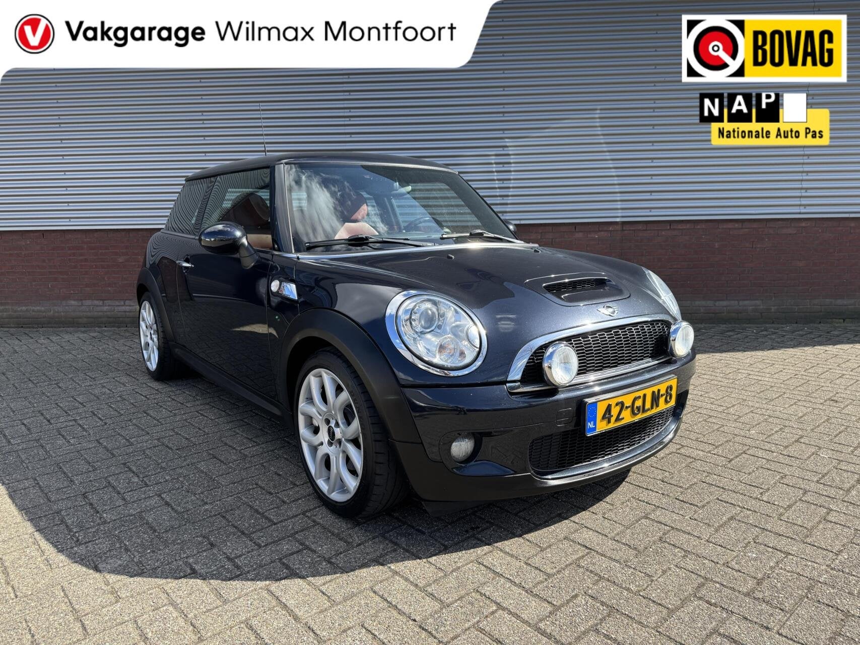 Mini Mini 1.6 Cooper S|Automaat|Leder|Cruise|Clima|Navi|Glaz, Auto's, Gebruikt, 4 cilinders, Met garantie (alle), 4 stoelen