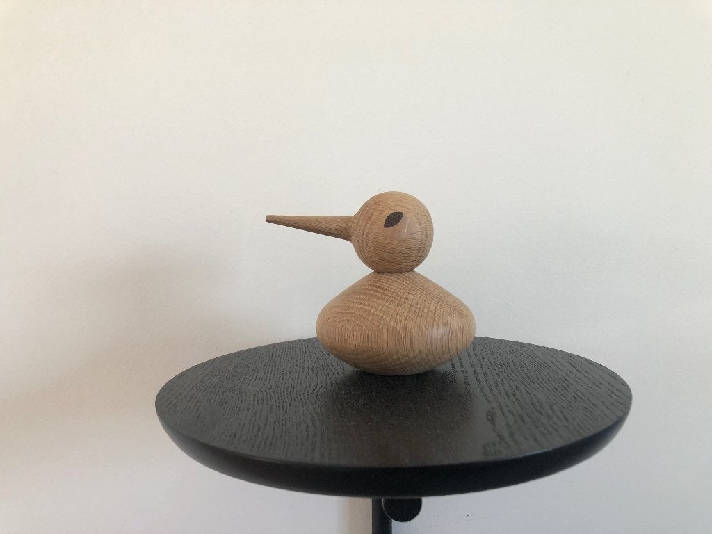 Houten Vogel | Wooden Bird Chubby, Antiek en Kunst, Kunst | Designobjecten, Ophalen of Verzenden, Beeld, Hout
