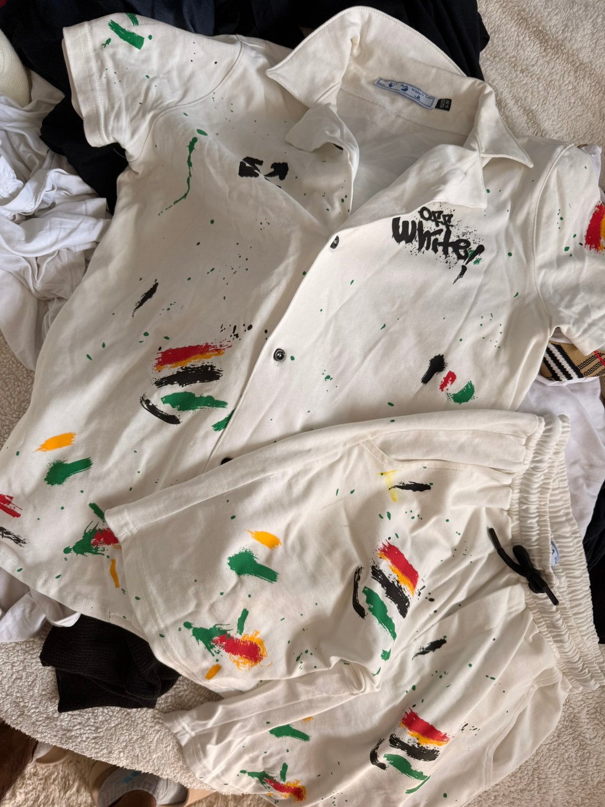 Off White zomersetje 1 op 1!, Ophalen of Verzenden, Zo goed als nieuw