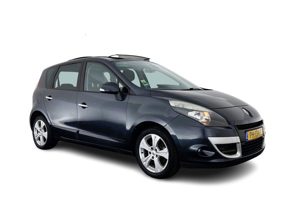 Renault Scénic 2.0 Aut. *PANO | LEATHER-FABRIC | NAVI-FULLM, Auto's, Renault, Euro 5, Gebruikt, Zwart, 4 cilinders