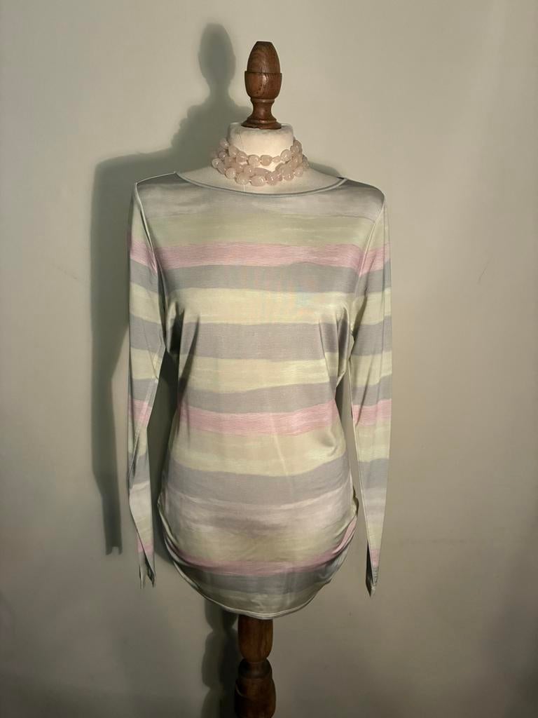 CLAUDIA STRATER BLOUSE PASTEL, Kleding | Dames, Blouses en Tunieken, Verzenden, Zo goed als nieuw, Maat 38/40 (M), Overige kleuren