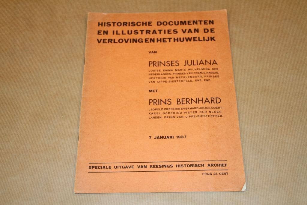 Verloving & Huwelijk Prinses Juliana met Prins Bernhard 1937, N.v.t., Nieuw, Ophalen of Verzenden, N.v.t.