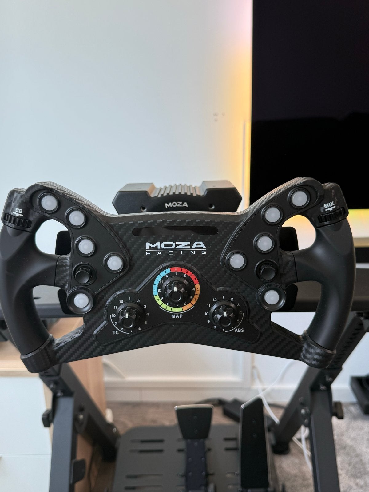 Moza Racing R9 V3 Sim Racing Set - Zo goed als nieuw, 1 speler, Racen en Vliegen, Ophalen of Verzenden, Zo goed als nieuw