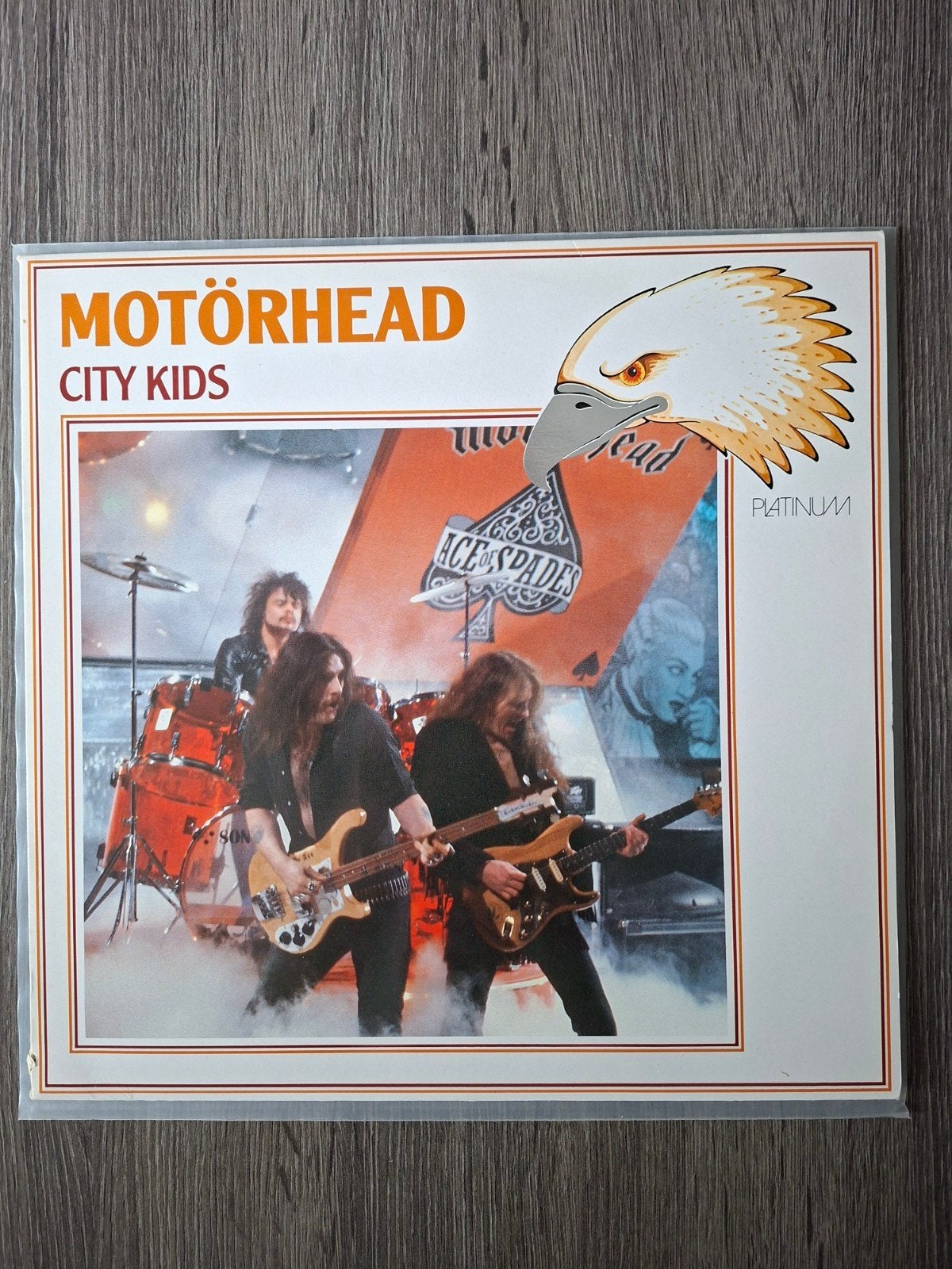 Motorhead- City kids lp, Cd's en Dvd's, Vinyl | Hardrock en Metal, LP, Gebruikt, Inclusief binnenhoes, Ophalen of Verzenden