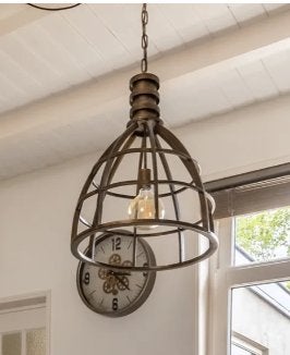 Foto 5 van Hanglamp industrieel brons, koper