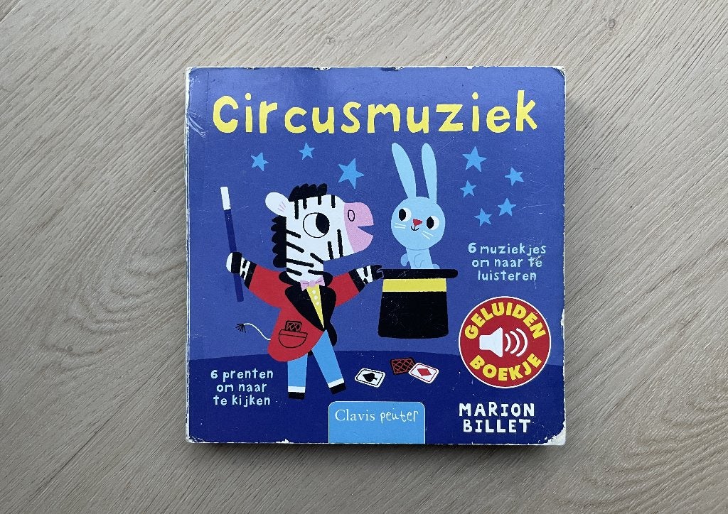 circusmuziek geluidenboek Marion Billet, Ophalen of Verzenden, Gelezen, Marion Billet, 1 tot 2 jaar